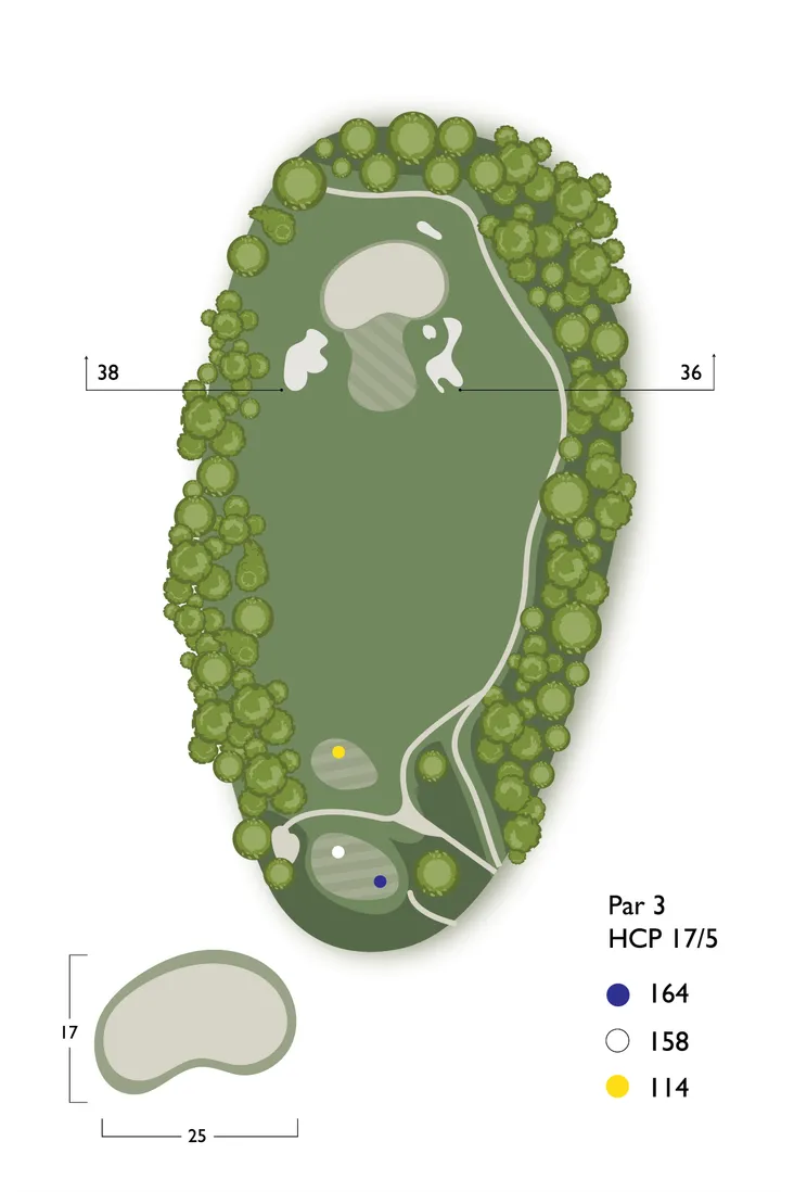 Overhead guide for hole 5, Canny Slap